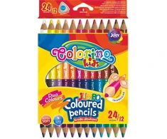 Colorino Dvipusės Jumbo kreidelės, 24 vnt. (48 spalvos)