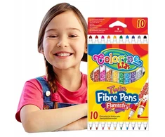 Colorino Kids dvipusiai flomasteriai, 10 spalvų