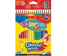"Colorino Kids" trikampiai pieštukai su galąstuvu 18 spalvų - Patio