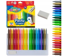 Trinamos plastikinės kreidelės Colorino Kids 24 spalvų