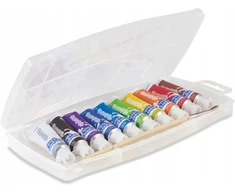 COLORINO TEMPERA DAŽAI 10 SPALVŲ tūbelėse + teptukas