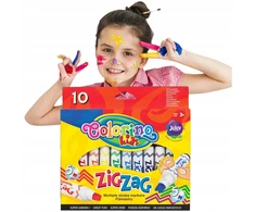 Colorino Zig Zag žymekliai, 10 spalvų