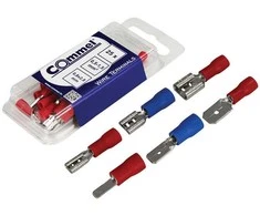 Commel Laidų antgaliai 1.5mm2/0.8x2.8mm 25vnt./raudoni