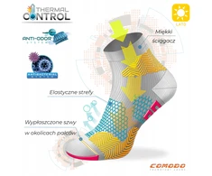 Comodo Spalvingos techninės dviračio kojinės su taškeliais BIK2