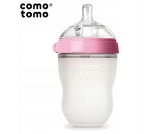 Comotomo: buteliukas nuo pilvo dieglių 250 ml Rožinis 250P-EN