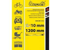Condor Dviračio užraktas, grandinėlė 10x1200 mm, DREL dviračio apsauga