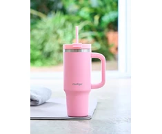 Contigo Streeterville termosinis puodelis su šiaudeliu, 880 ml, braškių kremo spalvos