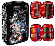 Cool Pack Coolpack "avengers" 2 skyrių su įranga pieštukinė