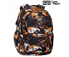 Cool Pack Coolpack jaunimo kuprinė, juoda, su raštais, 4 skyriai