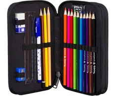 Cool Pack Coolpack Jumper Mokyklinis Pieštukų Dėklas su Įranga - Rožinis Abstrakcija