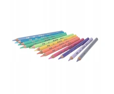 Cool Pack CoolPack STITCH spalvoti pieštukai, trikampiai, stori, 12 spalvų, pastelinių atspalvių