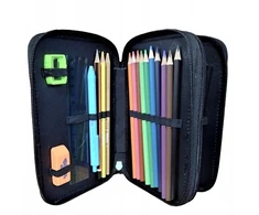 Cool Pack Dvigubas "jumper 2" "coolpack" "penalas" su "12" "pieštukų" ir "18" "veltinio" "rašiklių"