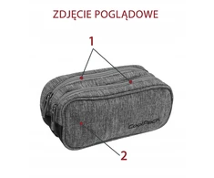 Cool Pack Dvikameris "coolpack Clever" 675 pieštukų dėklas-maišelis