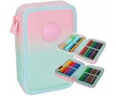 Cool Pack Forminis dviejų skyrių penalas su priedais CoolPack Jumper 2 Gradient Strawberry F066754