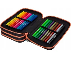 Cool Pack Forminis trijų skyrių penalas su priedais CoolPack Jumper 3 Chocolove F067707
