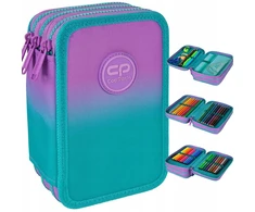 Cool Pack Forminis trijų skyrių penalas su priedais CoolPack Jumper 3 Gradient Blueberry E67505