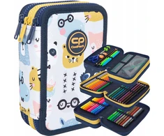 Cool Pack Forminis trijų skyrių penalas su priedais CoolPack Jumper 3 Pucci F067699