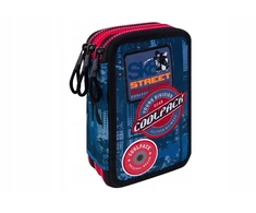 Cool Pack Forminis trijų skyrių penalas su priedais CoolPack Jumper 3 Badges B Mėlyna