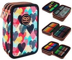 Cool Pack Forminis trijų skyrių penalas su priedais CoolPack Jumper 3 Chocolove F067707