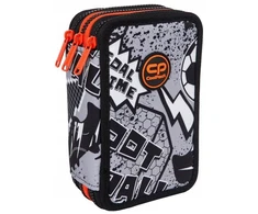 Cool Pack Forminis trijų skyrių penalas su priedais CoolPack Jumper 3 Pilkas ball F067710