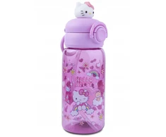 Gertuvė Cool Pack Hello Kitty Bidon 600 ml butelka na wodę słomka light pink Coolpack