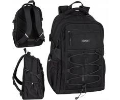 Cool Pack Juodas "coolpack Trek" kuprinė vyrams ir jaunimui, talpi, su skyriumi nešiojamam kompiuteriui