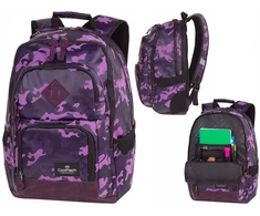Cool Pack Merginų mokyklinė kuprinė Coolpack Unit Camo Violet 26l
