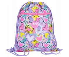 Cool Pack Maišelis sportinei aprangai PASTEL HEARTS, CoolPack, 425x325mm