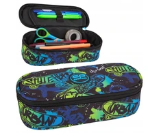 Cool Pack Vieno skyriaus pieštukinė, CoolPack, su atvartu, be priedų, jaunimui, tamsi