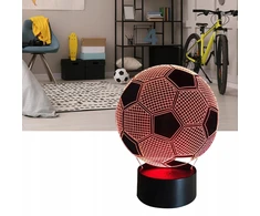 Coolstaff Lampka Na Biurko Kamuolys Led 3D Kolorowe Światło Lampa Dla Dzieci USB + Pilot