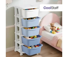 Coolstaff Organizer Plastikowy Duży Lentyna Pojemnik Na Žaislai i Priedai 5 Szuflad