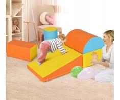 Costway Didelių putplasčio blokelių rinkinys vaikams, reabilitacinis žaidimas, 5 vnt.