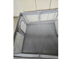 Costway Kojec vaikams, plac zabaw 120x120 cm, bezpieczny, materiał OXFORD