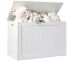 Costway Skrzynia na zabawki vaikams 2 w 1 113L, szafka na zabawki 76x40,5x48 cm