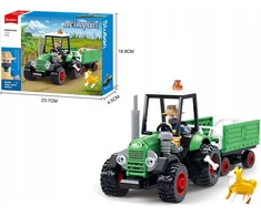 Country Farm 707 traktorius su priekaba el Klocki Sluban M38-B1392