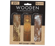 IF Cozywood Zakładki drewniane do książki 2+1 Złote