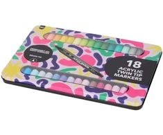 Craft markery akrylowe 18 vnt podwójne 36 kolorów