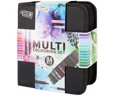 Craft Sensations Mazaki Pisaki Flamastry Długopisy Cienkopisy Organizer Dėklas Juodas 84 sztuki