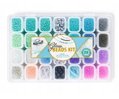 Craft Universe Karoliukų rinkinys, skirtas „pasidaryk pats“ apyrankėms, skyreliams, raidėms ir virvelėms kurti