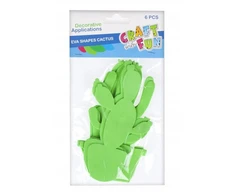 Craft With Fun Dekoratyvinis ornamentas. Putų kaktusas (6 vnt.)