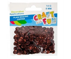 Craft With Fun Mėtiniai apvalūs blizgučiai 8mm, 14g, dekoravimui