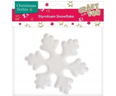 Craft With Fun Styroporinė snaigės dekoracija 13,5 cm