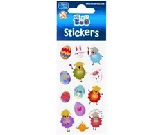 Craft With Fun Velykų lipdukai 6x18 cm Sticker Boo 489557