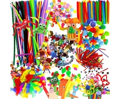 Craft With Fun XXL meno rinkinys, meniški karoliukai vaikams, kūrybingas