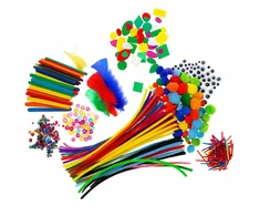 Craft With Fun XXL meno rinkinys, meniški karoliukai vaikams, kūrybingas