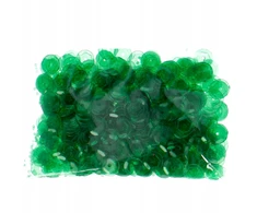 Craft With Fun Žali, skaidrūs apvalūs blizgučiai 8mm, 14g
