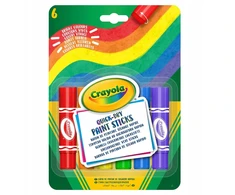 Crayola, Inc. 6 spalvų Crayola plakatų dažai – netoksiškų dažų rinkinys tapybai