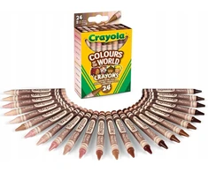 Crayola, Inc. Crayola Colours of the World vaško kreidelės, 24 spalvos