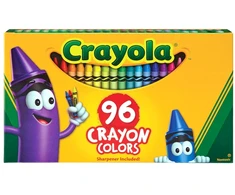 Crayola, Inc. Crayola kreidelės vaikams, 96 spalvos su drožtuku