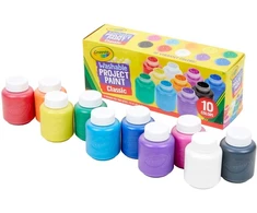 Crayola, Inc. CRAYOLA Plaunami dažai vaikams 10 spalvų Kokybiški dažai vaikams